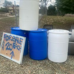 50 Gallon water containers 