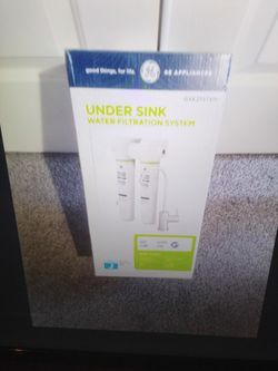 New GE Dual Stage Under Sink Water Filtration System With Faucet And Filters 