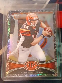 Andy Dalton Camo 54/499 Cincinnati Bengals Topps Chrome 2012