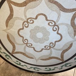 48” Round Porcelain Medallion