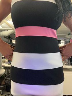 Tommy Hilfiger Black,white, Pink Dress