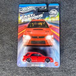 Hot Wheels Silver Series Fast & Furious 25 Dream red 1999 Subaru Impreza