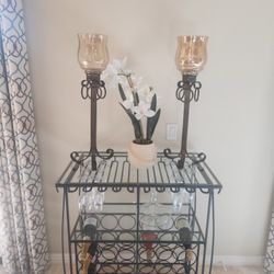 2 Large Candle Holders (2 Feet 5 Inches Tall)