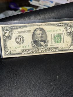 1928-A $50 Federal Reserve Note Gold Clause