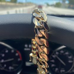 14kt Gold Over Pure 999 Silver Miami Links