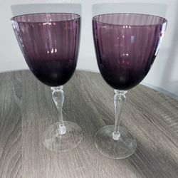Purple Wine Glasses