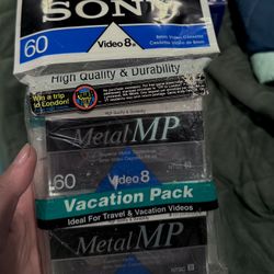 Sony Video 8 Metal MP Video Cassette 2 Pack 60 Mins