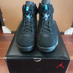 New Nike Air Jordan 6 UNC Black University Blue Size Sneakers Shoes 11.5