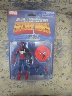 Marvel legends secret wars spiderman alien costume.