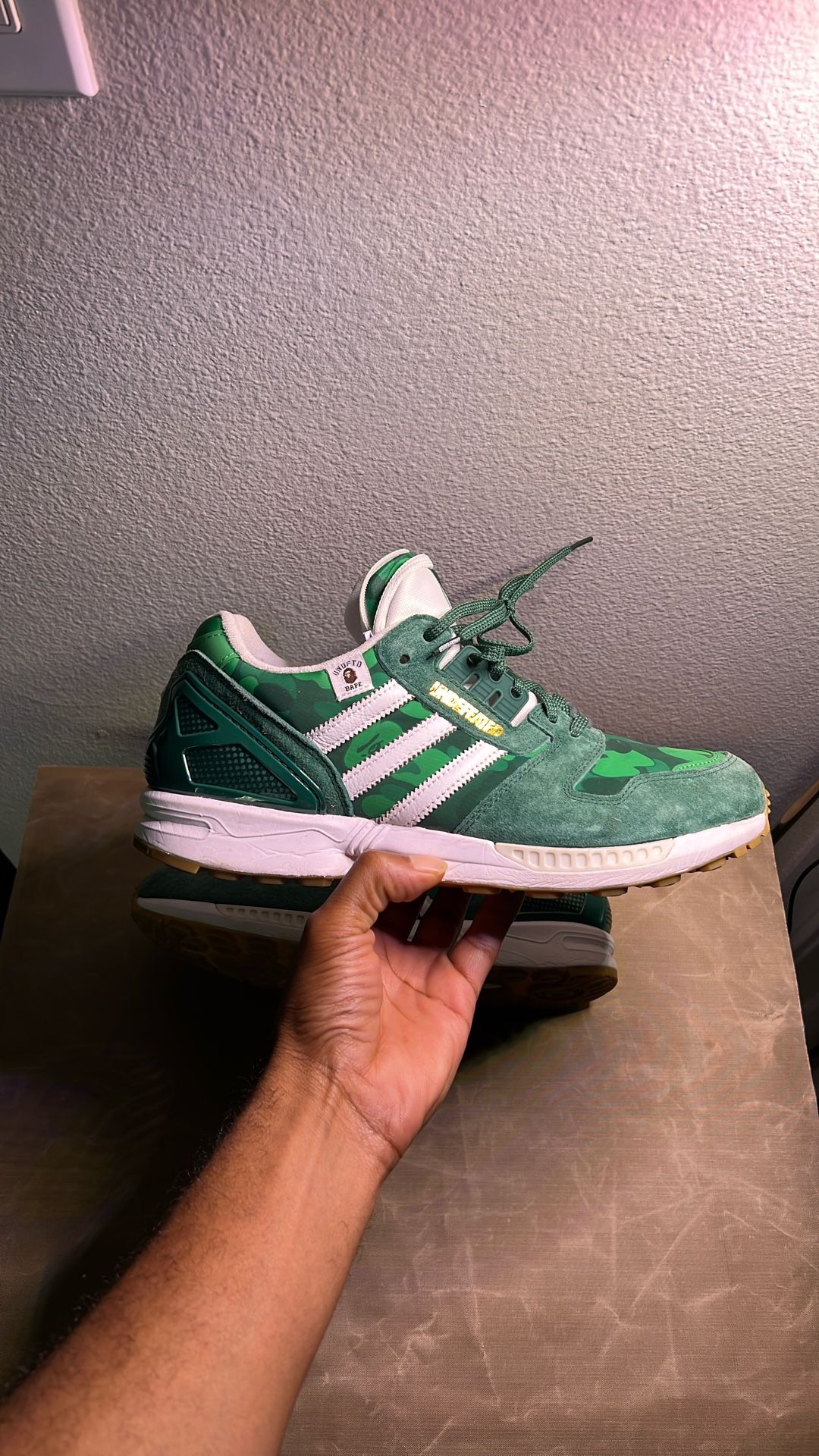 BAPE × Undefeated × ZX 8000 'A-ZX Series - Green Camo' Size 9.5