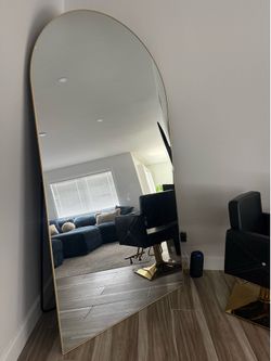 86x46 inch Gold Arch Morror