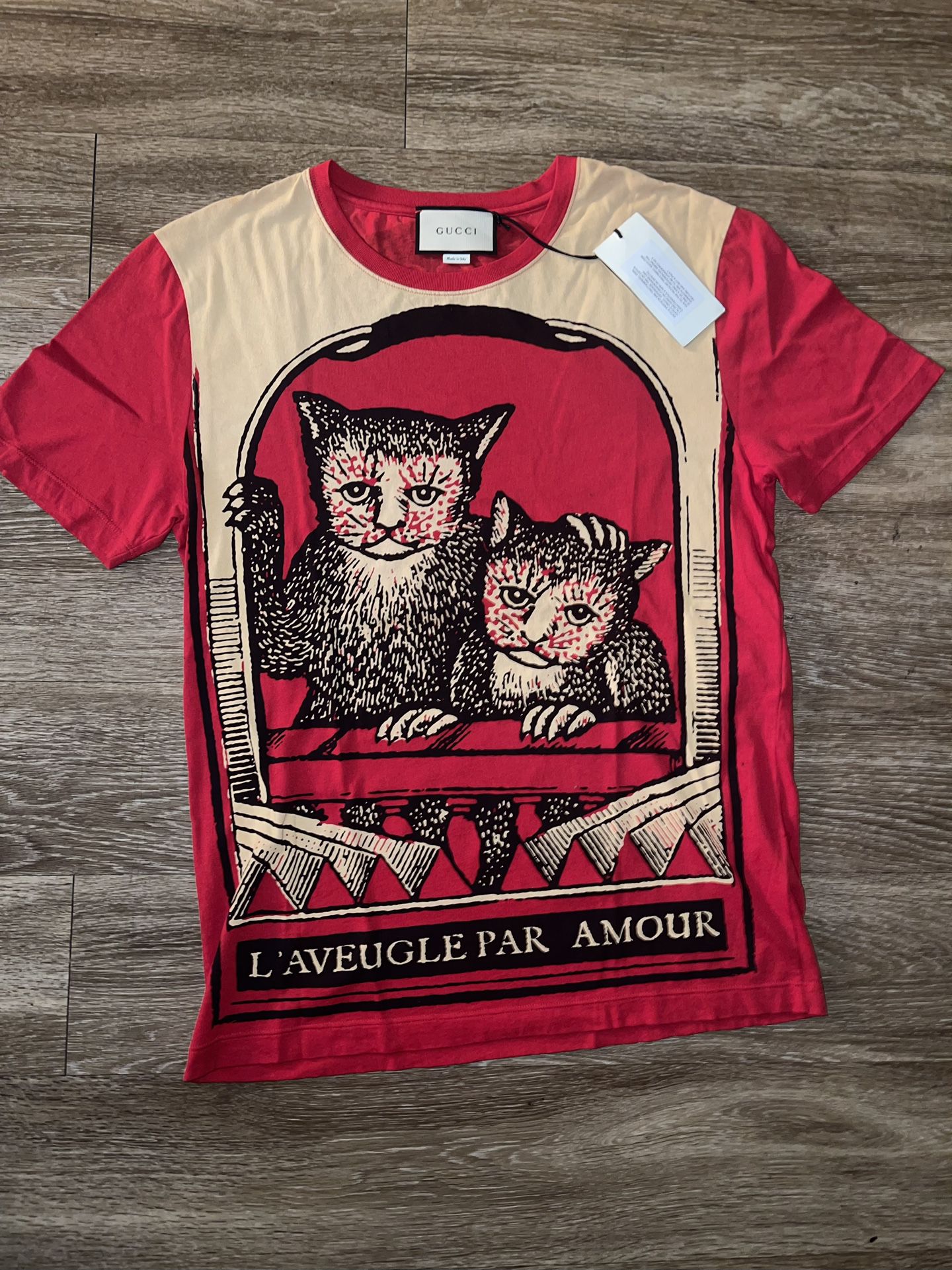 Compañero Respetuoso sueño Mens Gucci L'aveugle Par Amour T-Shirt Size M - Brand New for Sale in Los  Angeles, CA - OfferUp