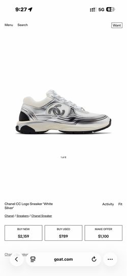 Chanel sneakers size 8 in women’s