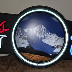 Large genuine Coors Light neon sign