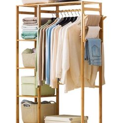 New Wardrobe/ Closet Garment Rack Cabinet 