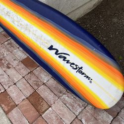 WAVESTORM Orange Sunburst Classic Foam Surfboard 8FT