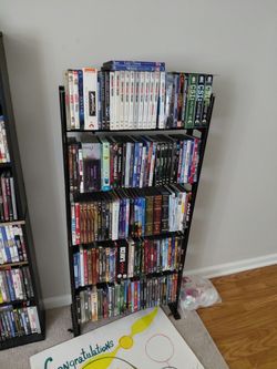 Stand Alone Dvd/cd Shelf Black