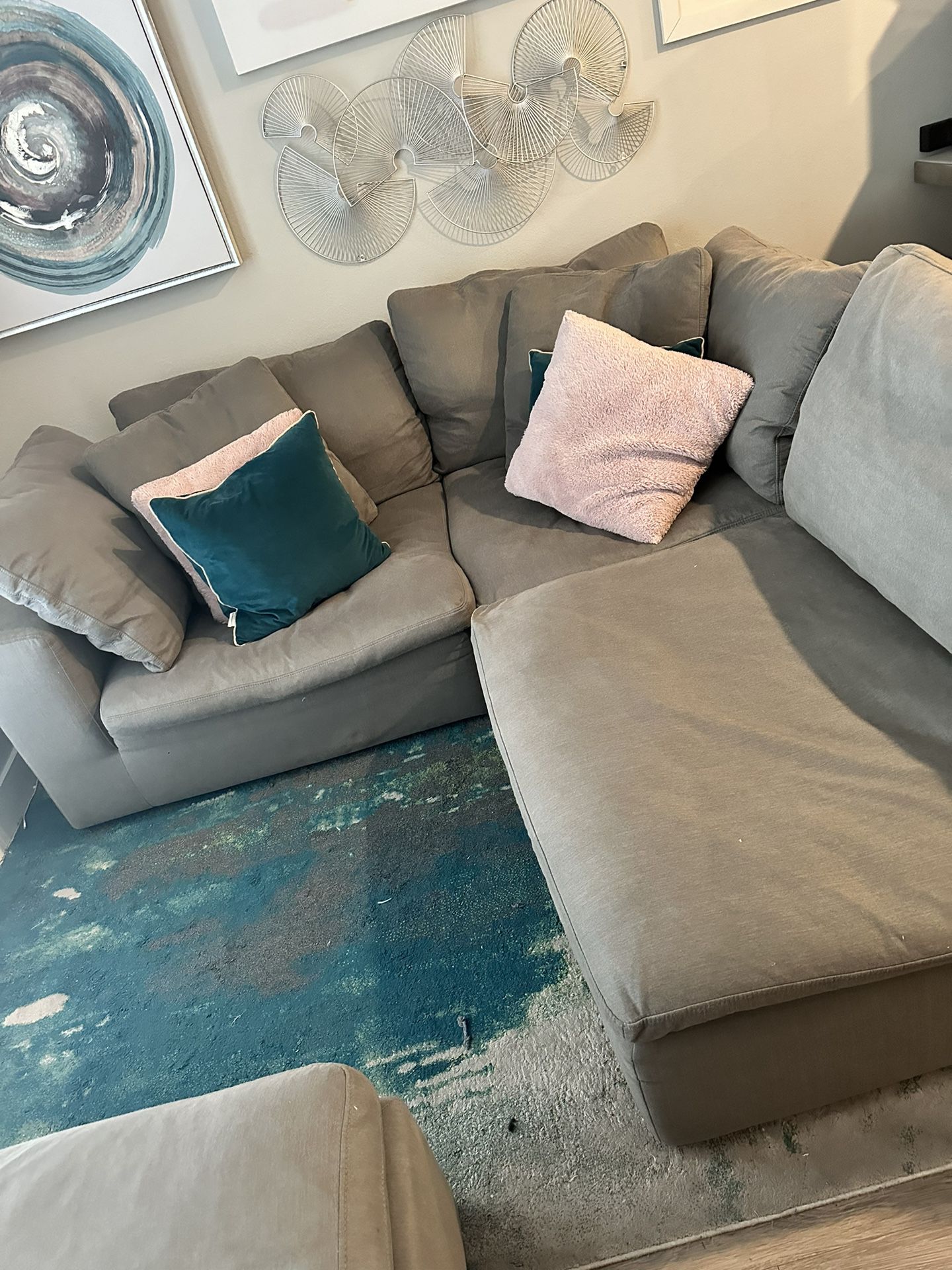 Large Grey Sectional Sofa