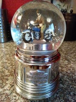 Harley davidson"1936 el knucklehead" water globe