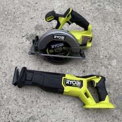 Ryobi One Hp 18v 6 1/2in Circular Saw & Sawzall (tool Only) 