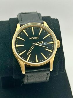 Nixon Sentry Leather Gold / Black A105-513-00