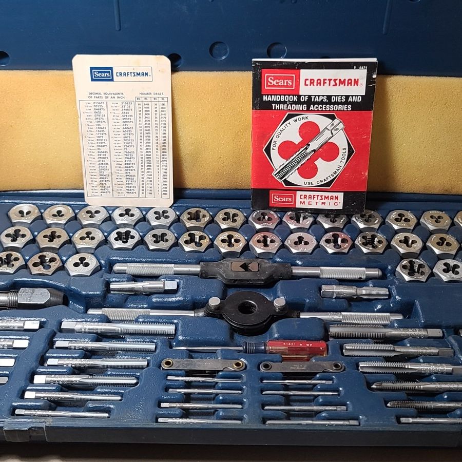 Vintage craftsman tap and die set discount
