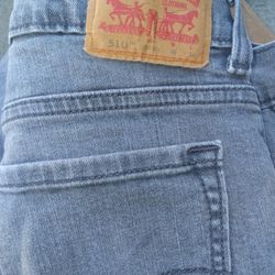 Levi's 510 Gray Jeans Skinny Fit W30 L30 
