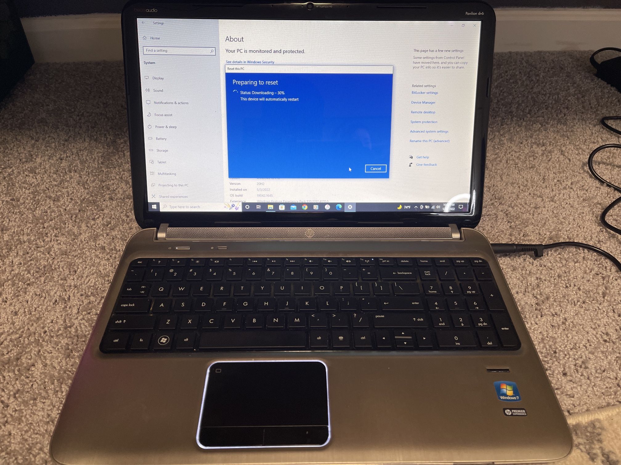 HP Laptop - SSD upgraded (fast)