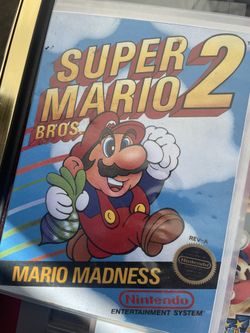 Original Super Mario Bros 2 NES With custom Box