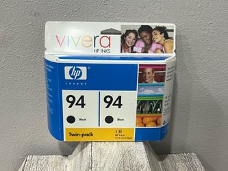 Genuine HP 94 Black Twin Pack OEM Ink Cartridges Factory Sealed New