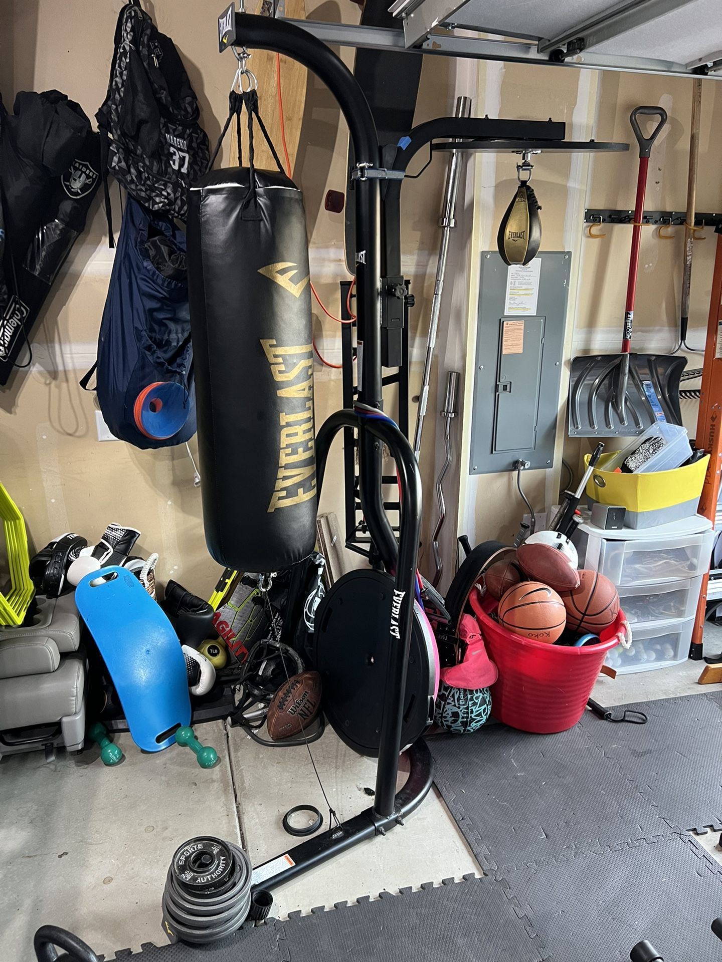 Everlast Punching Bag And Speed Bag Stand