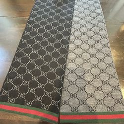 100% Authentic Gucci Cashmere Scarf Mint Vintage