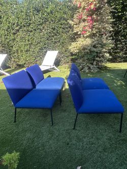 Fogia Tondo Easy Chair by Stefan Borselius - Blue - 2 Available