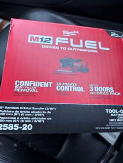 Milwaukee M12 Fuel 6" Random Orbital Sander