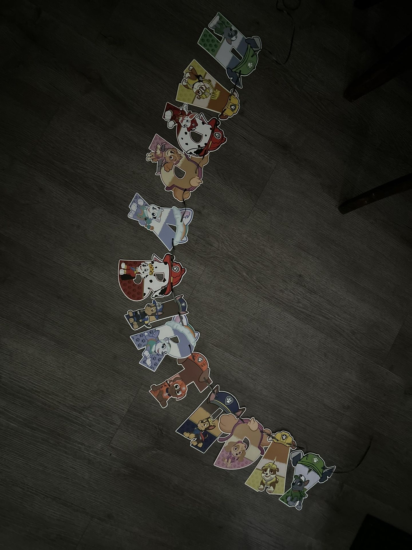 Paw Patrol Happy Birthday Banner