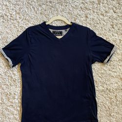 Knit Heritage Navy Blue Men’s T-Shirt Size Small