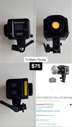 Light COB 80w portable GVM