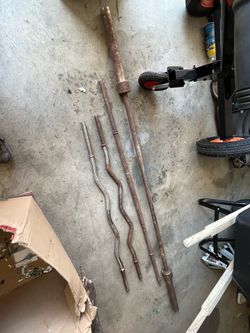 Weight Bar Bundle - Olympic Bar, Standard Bar, & 2 Curl Bars
