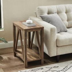 New Set of Reclaimed Barnwood Farmhouse A Frame Side Tables