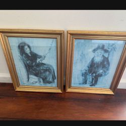 Pair Of Prints  By Florida Artist Edna Hibel 1(contact info removed)