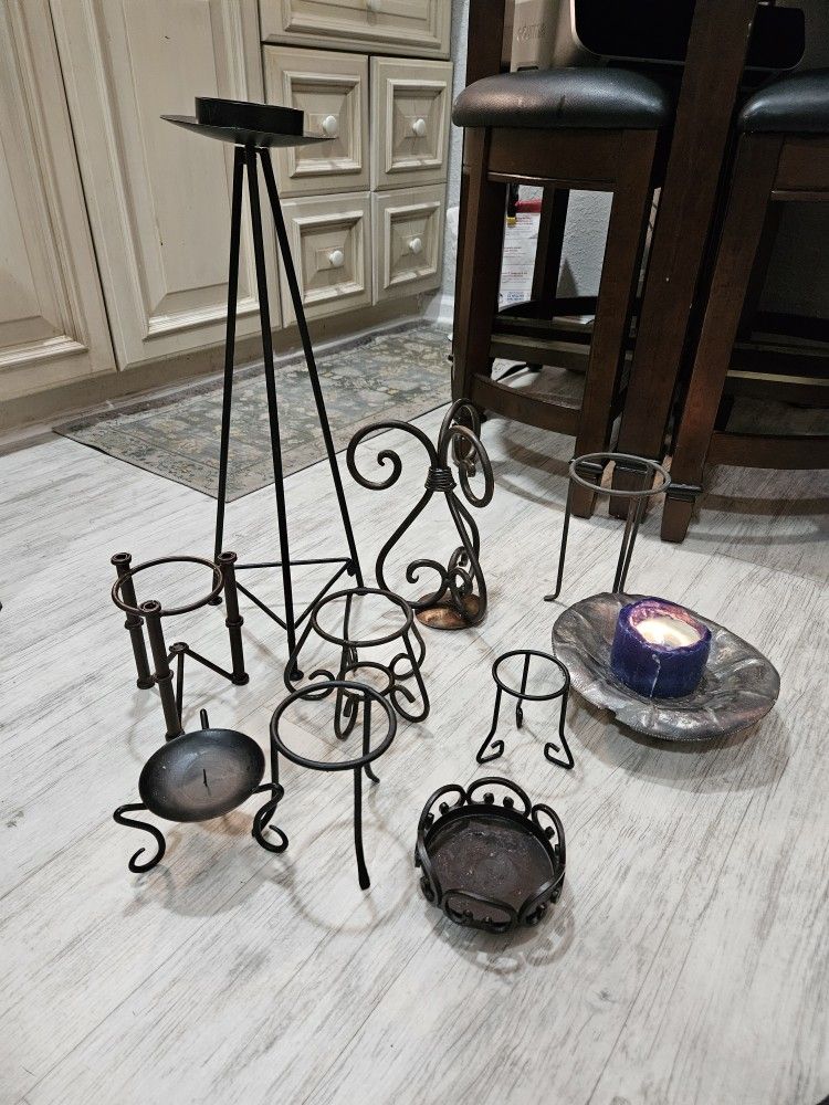 Metal Assorted Candle Holders