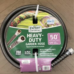 5/8-Inch x 50-Foot Heavy Duty Garden Hose , New