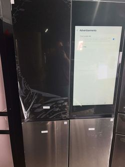 Samsung 36"wide 4-door Refrigerator with family hub.