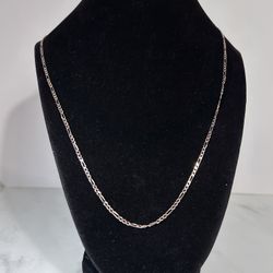 22”  Rose Gold Over Silver Necklace 