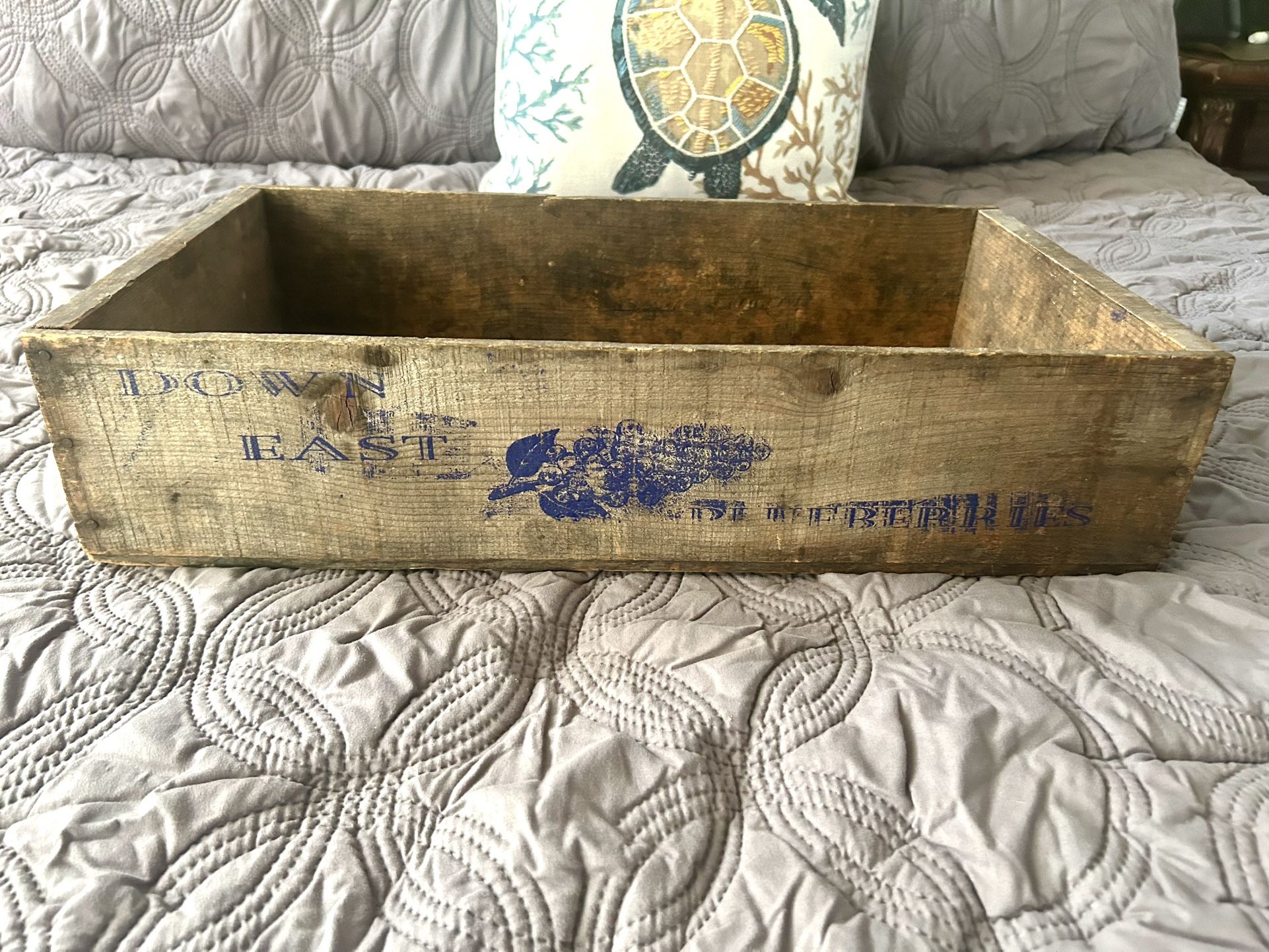 Antique Down East Blueberry Crate