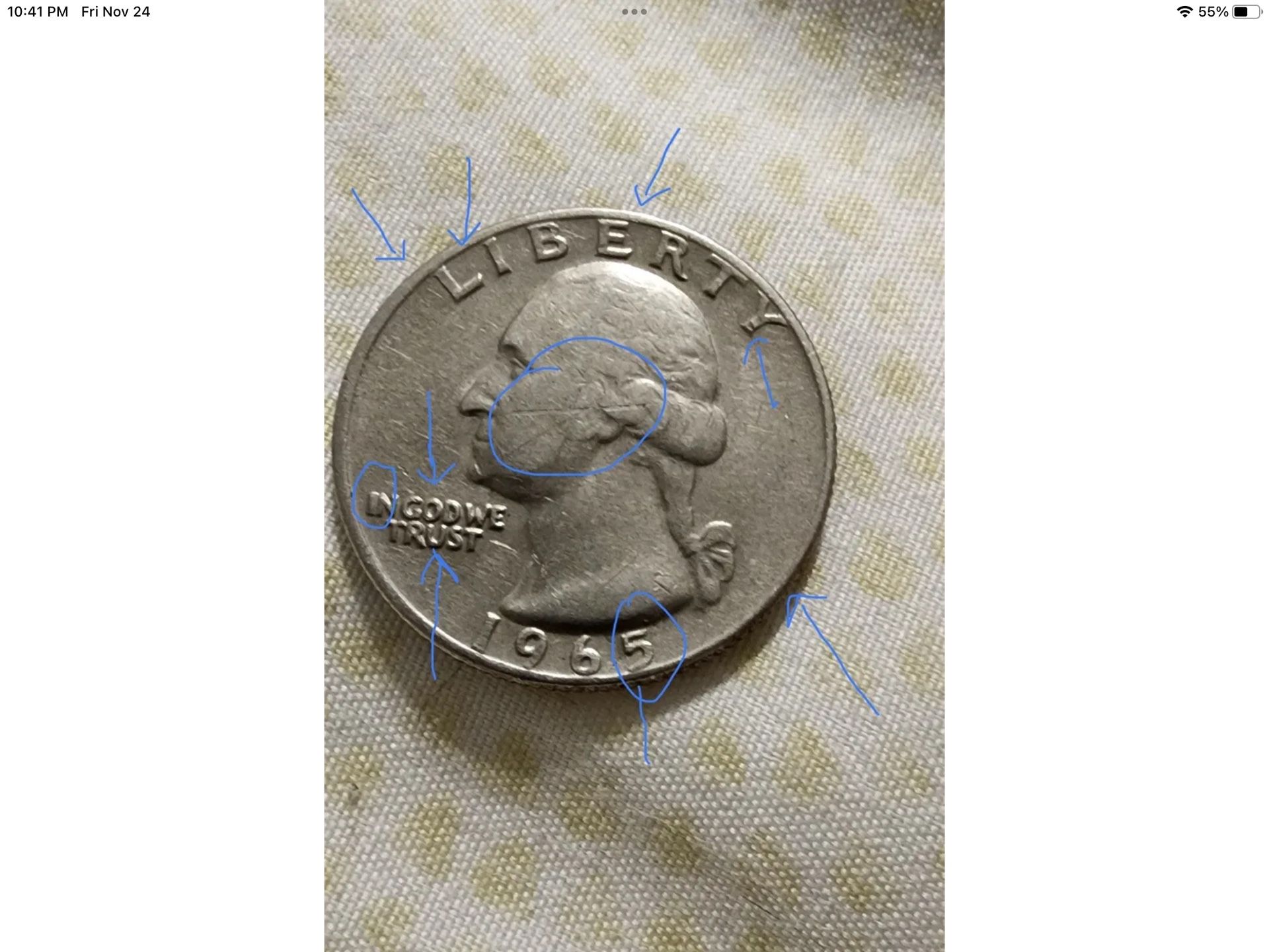 *EXTREMELY RARE* 1965 Washington Quarter(Multiple Errors & No Mint Mark!)