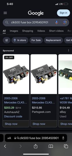 2005 Clk500 Fuse Box Complete Come Pick It Up 