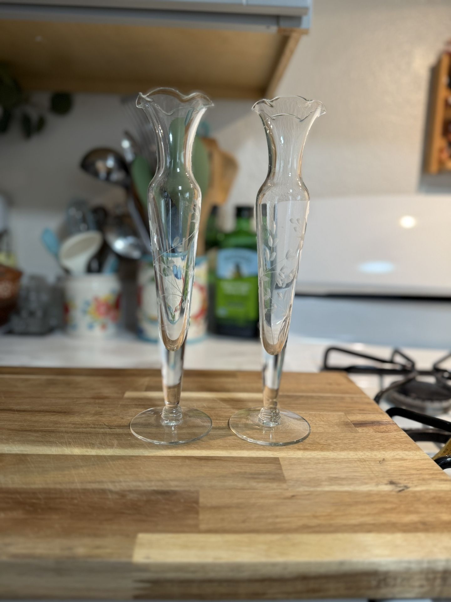 Vintage Princess House Bud Flower Vases (2)