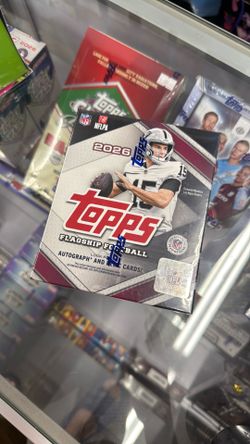 2026 Topps Flagship NFL Football Box — $90  Brand-new and factory sealed!  🏈 Look for autograph and relic cards 🔥 Chase the newest NFL rookies and s