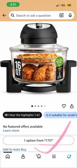 Trinity Tabletop Halogen Oven 16qt